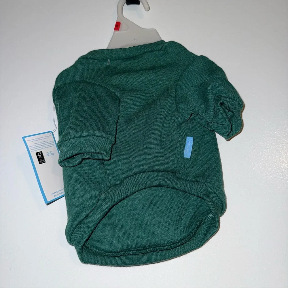 🆕 Draper James Green Dog Bow Sweatshirt Size Small